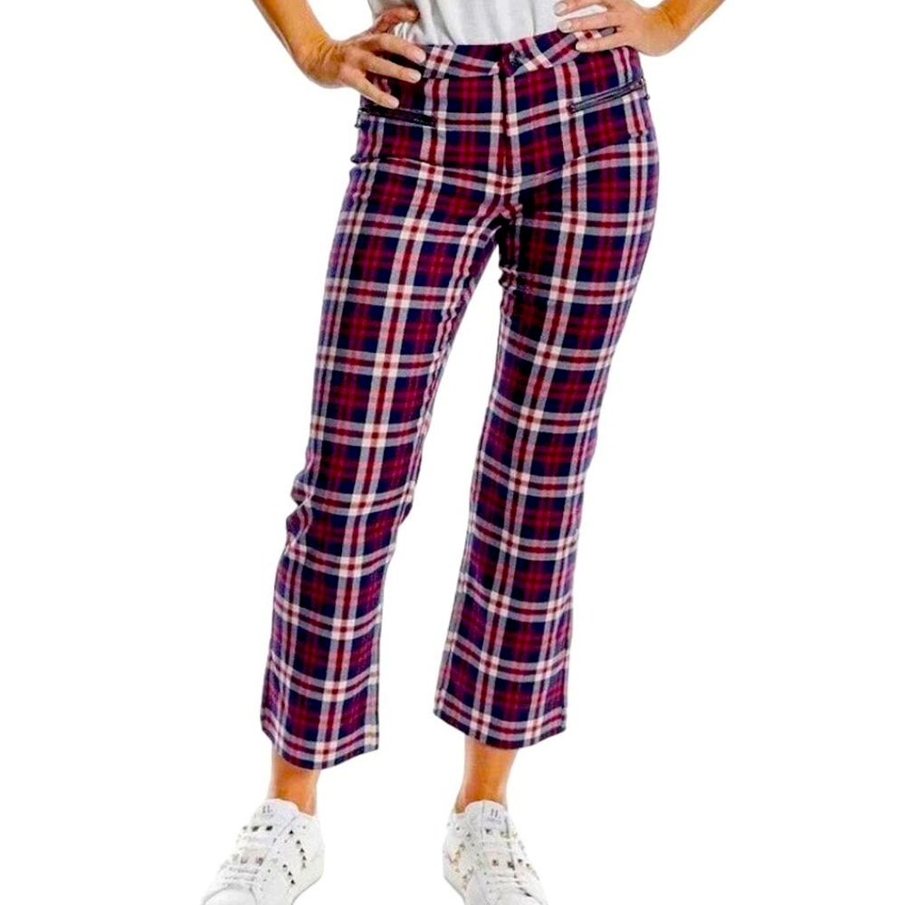 Oat New York High Rise Straight Crop Wallace
Plaid Pants, size 29 NWT